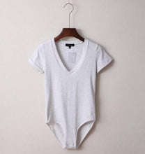 Load image into Gallery viewer, 2019 V Neck Bodysuit Women Summer Jumpsuits Short Body Suit Women's Shorts Playsuit Rompers Body for Women