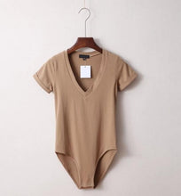 Load image into Gallery viewer, 2019 V Neck Bodysuit Women Summer Jumpsuits Short Body Suit Women's Shorts Playsuit Rompers Body for Women
