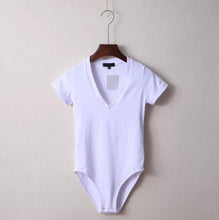Load image into Gallery viewer, 2019 V Neck Bodysuit Women Summer Jumpsuits Short Body Suit Women's Shorts Playsuit Rompers Body for Women